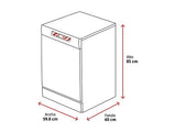 Lavavajillas - Beko DVN05320W, 13 servicios, 5 programas, 60 cm, WaterSafe™, Blanco