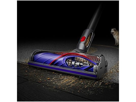 Aspirador escoba - Dyson V12s Detect™ Slim Submarine, Friegasuelos, Potencia succión 140 AW, Autonomía 60 min, Accesorios incluídos, Níquel