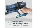 Aspirador escoba - Cecotec Conga Rockstar RS70 Pet Flex, 500 W, 65 min Autonomía, Sin Bolsa, Cepillo para Animales, Negro/Dorado