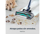 Aspirador escoba - Cecotec Conga Rockstar RS70 Pet Flex, 500 W, 65 min Autonomía, Sin Bolsa, Cepillo para Animales, Negro/Dorado
