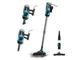 Aspirador escoba - Cecotec Conga PopStar 600 Vital, Con cable, Ciclónico, Sin bolsa, 600 W, 18 kPa, Radio acción 6 m, 500 ml, Negro