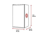 Nevera pequeña - ok. OFK 181 E W, Estático, 86 cm, 93 l, Blanco