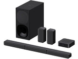 Barra de sonido - Sony HTS40R.CEL, Surround 5.1, Subwoofer, Altavoces traseros inalámbricos, HDMI, Bluetooth, 600 W, Negro