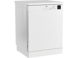 Lavavajillas - Beko DVN05320W, 13 servicios, 5 programas, 60 cm, WaterSafe™, Blanco